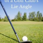 Picture of a golf club's lie angle