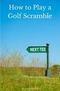 Header image for article on how to play a golf scramble